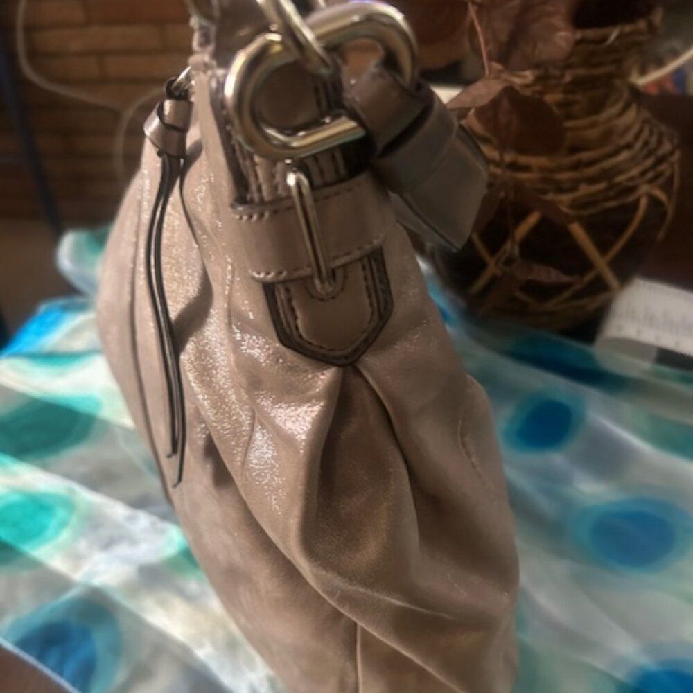 Coach 18696 Chelsea Ashley Metallic Gray Shoulder Bag - Picture 4 of 14